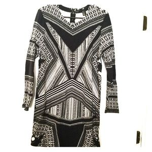 Long sleeve mini dress